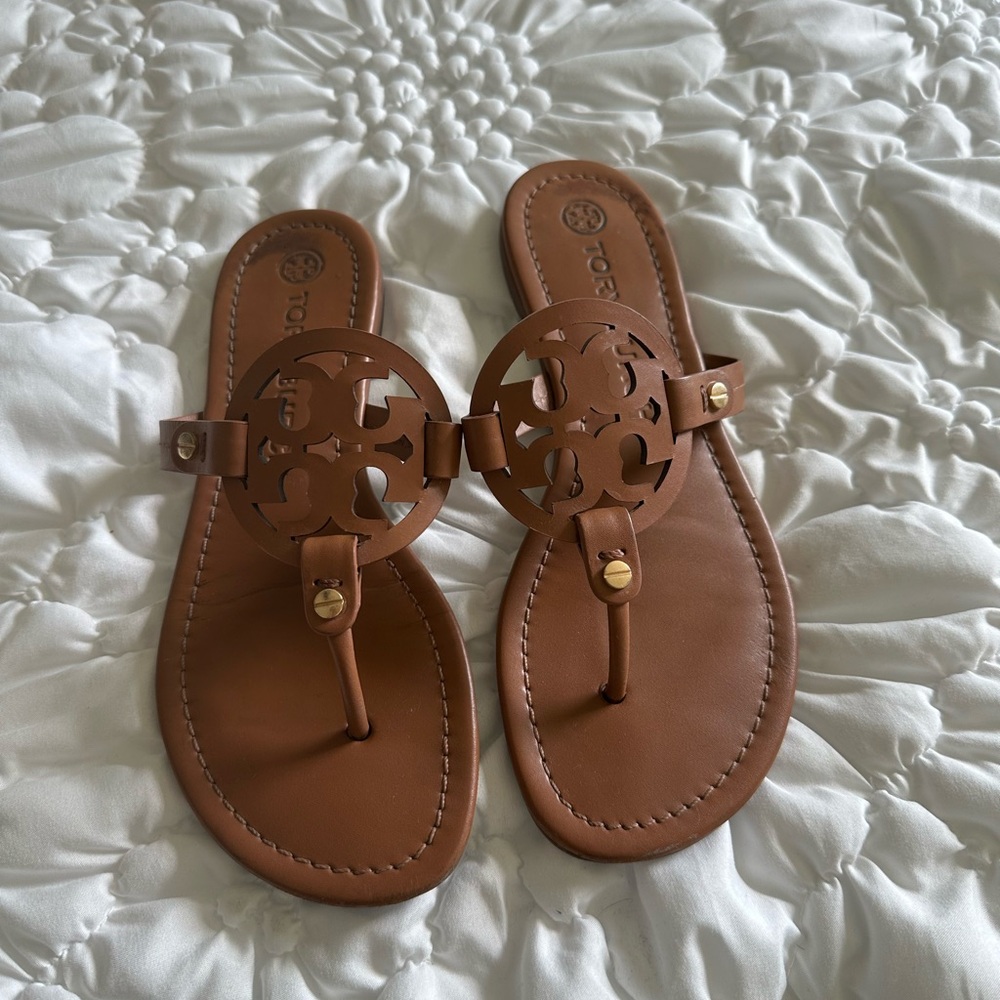 Tory Burch Brown Miller Sandals